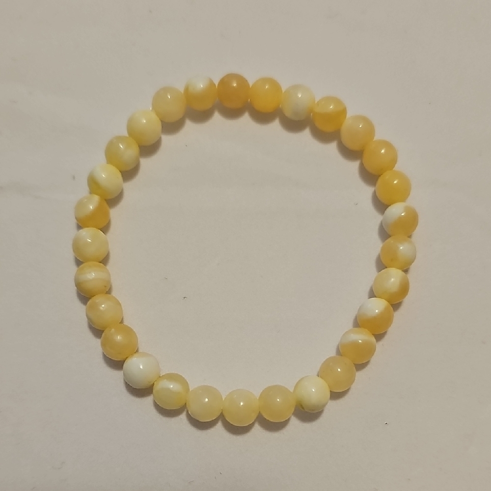 Calcite Crystal Bead Bracelet